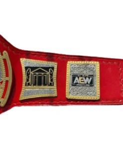 AEW TNT WRESTLING RED LEATHER WORLD