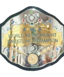 AWA World Heavyweight Championship Wrestling Leather Belt - championship belt maker