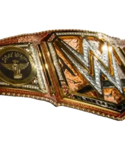 Bray Wyatt Custom Belt & Side Plates – Gold Leather Strap