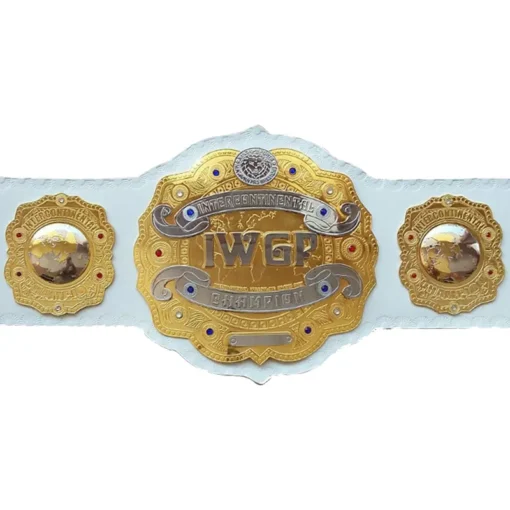 IWGP International Championship Title White Strap Belt (1) - championship belt maker