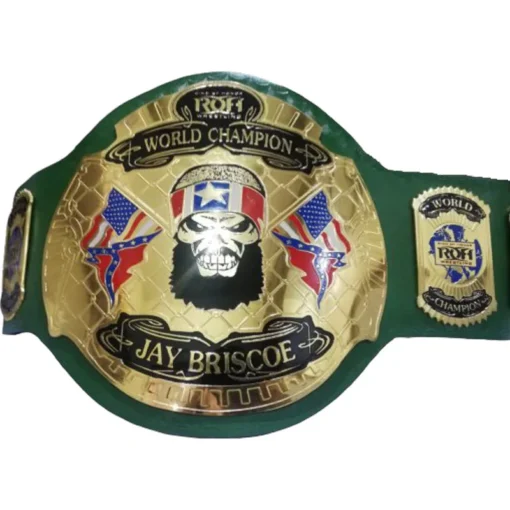 Jay Briscoe ROH world Heavyweight Championship Wrestling Title Belt (3) - championship belt maker