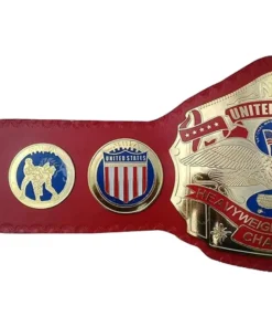 NWA Red Strap United State Heavyweight Wrestling Championship Belt (3)