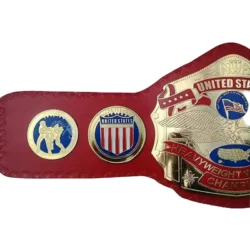 NWA Red Strap United State Heavyweight Wrestling Championship Belt (3)