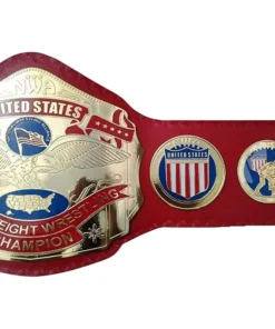 NWA Red Strap United State Heavyweight Wrestling Championship Belt (4)