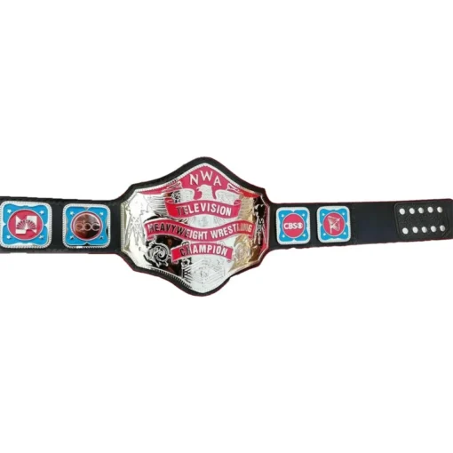 NWA TELEVISION HEAVYWEIGHT 24K NICKEL Wrestling Belt (3)