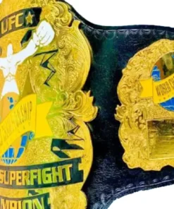 Old UFC MMA Ultimate World SUPERFIGHT Wrestling Championship Belt (1)