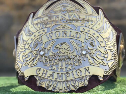 OldTNAWorldHeavyweightWrestlingChampionshipBelts - Championshipbeltmaker