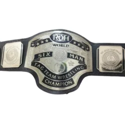 Roh World Six man Tag team wrestling - custom championship belts