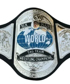 SIX MAN WORLD TAG TEAM WCW WRESTLING CHAMPION BELT (1)