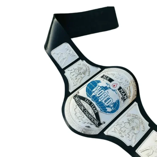 SIX MAN WORLD TAG TEAM WCW WRESTLING CHAMPION BELT - custom championship belts