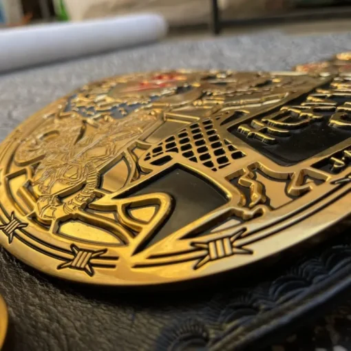 Stone Cold Smoking Skull Championship Customized Title Belt center plate