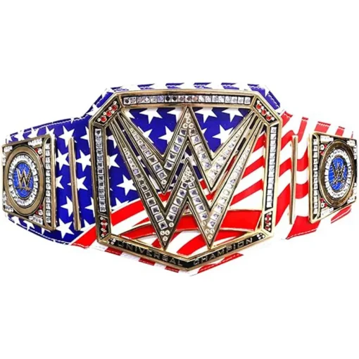 WWE World Heavyweight Championship with American flag