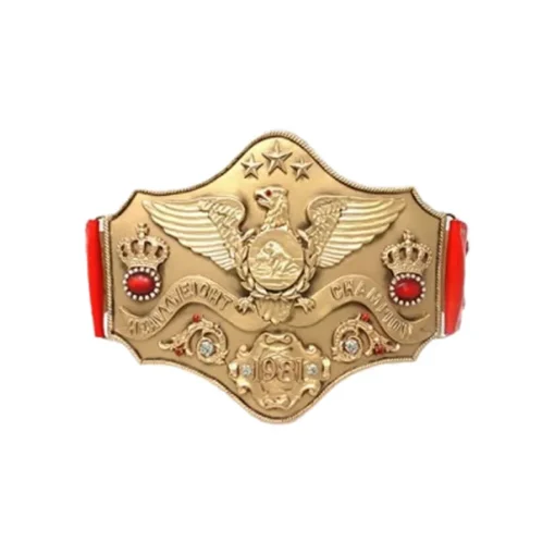 WWWF Rocky Thunder lips Commemorative Belt