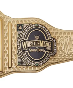 WrestleMania 39 x Snoop Dogg Championship Golden customized Title Belt (2)