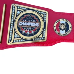 Georgia Bulldog National Championship Belt side plate