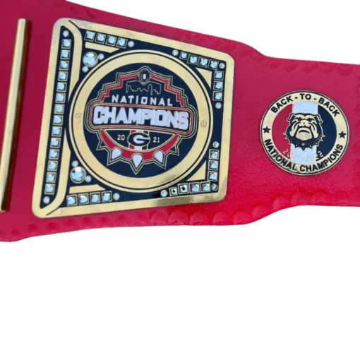 Georgia Bulldog National Championship Belt side plate