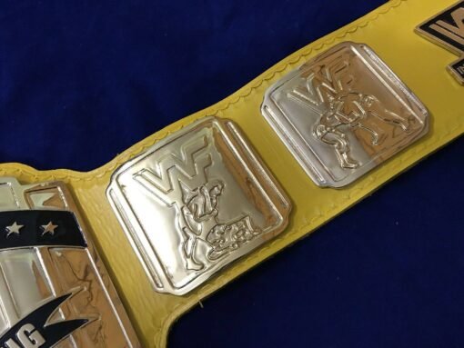 wwf intercontinental yellow 24k gold zinc championship title belts