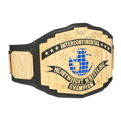 wwe black intercontinental championship replica title belt 03 - Championshipbeltmaker