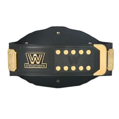 wwe black intercontinental championship replica title belt 04 - Championshipbeltmaker
