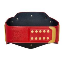 red universal championship belt back side