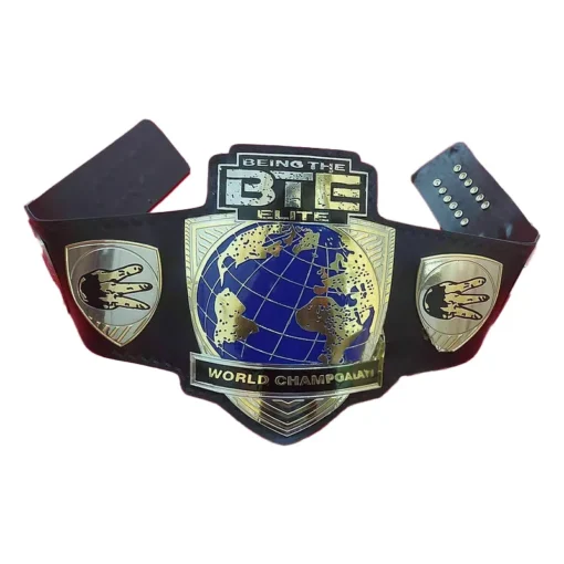 BTE World Championship Leather Belt 24KT Gold Zinc (1)