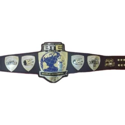 BTE World Championship Leather Belt 24KT Gold Zinc (3)