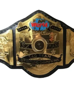 NWA World 6 six Man TAG TEAM Wrestling Championship Belt