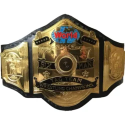 NWA World 6 six Man TAG TEAM Wrestling Championship Belt