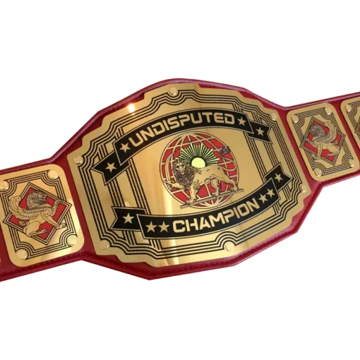 Undisputed Champion Belt Black Strap- Legend Series - Gold