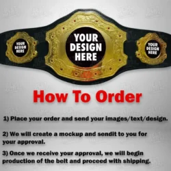 Personalized Trophy Award Heavyweight Wrestling Belt