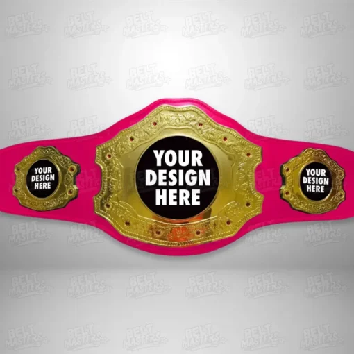 pink strap - Championshipbeltmaker