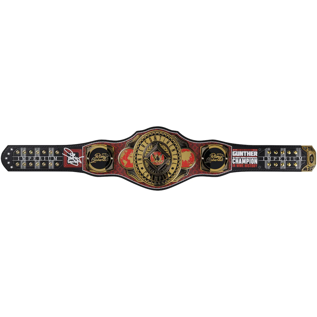 Gunther Intercontinental Signature Series Championship Replica Title Belt full
