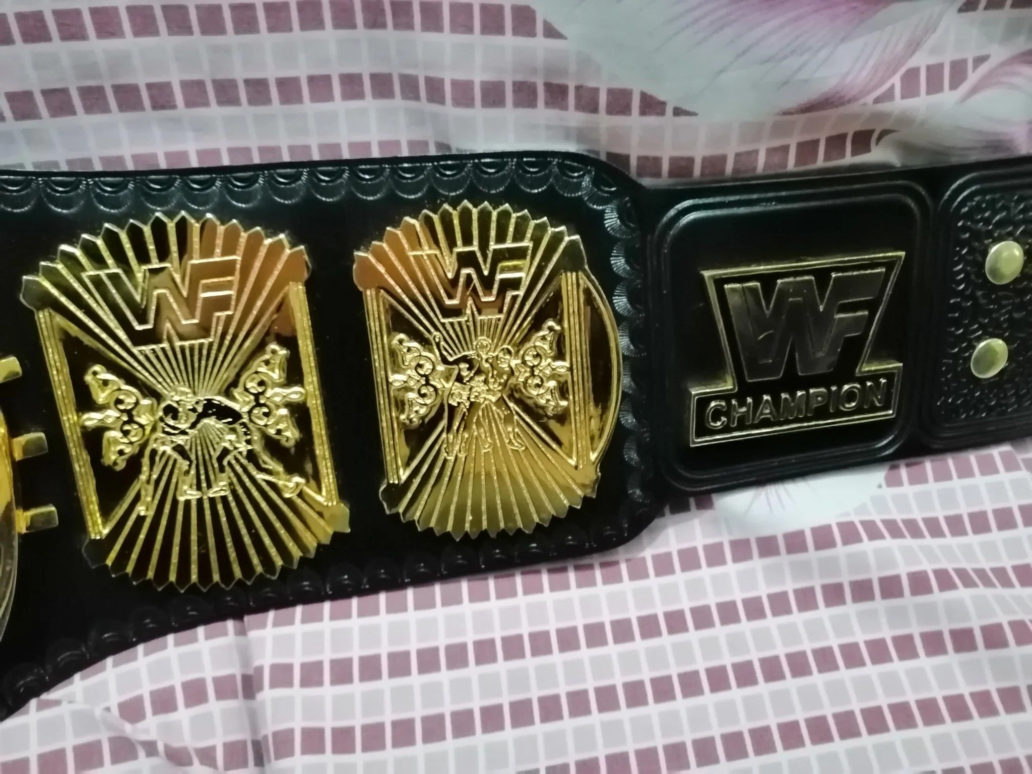 WWF WINGED EAGLE 24K GOLD Championship Title Belt - Image 3