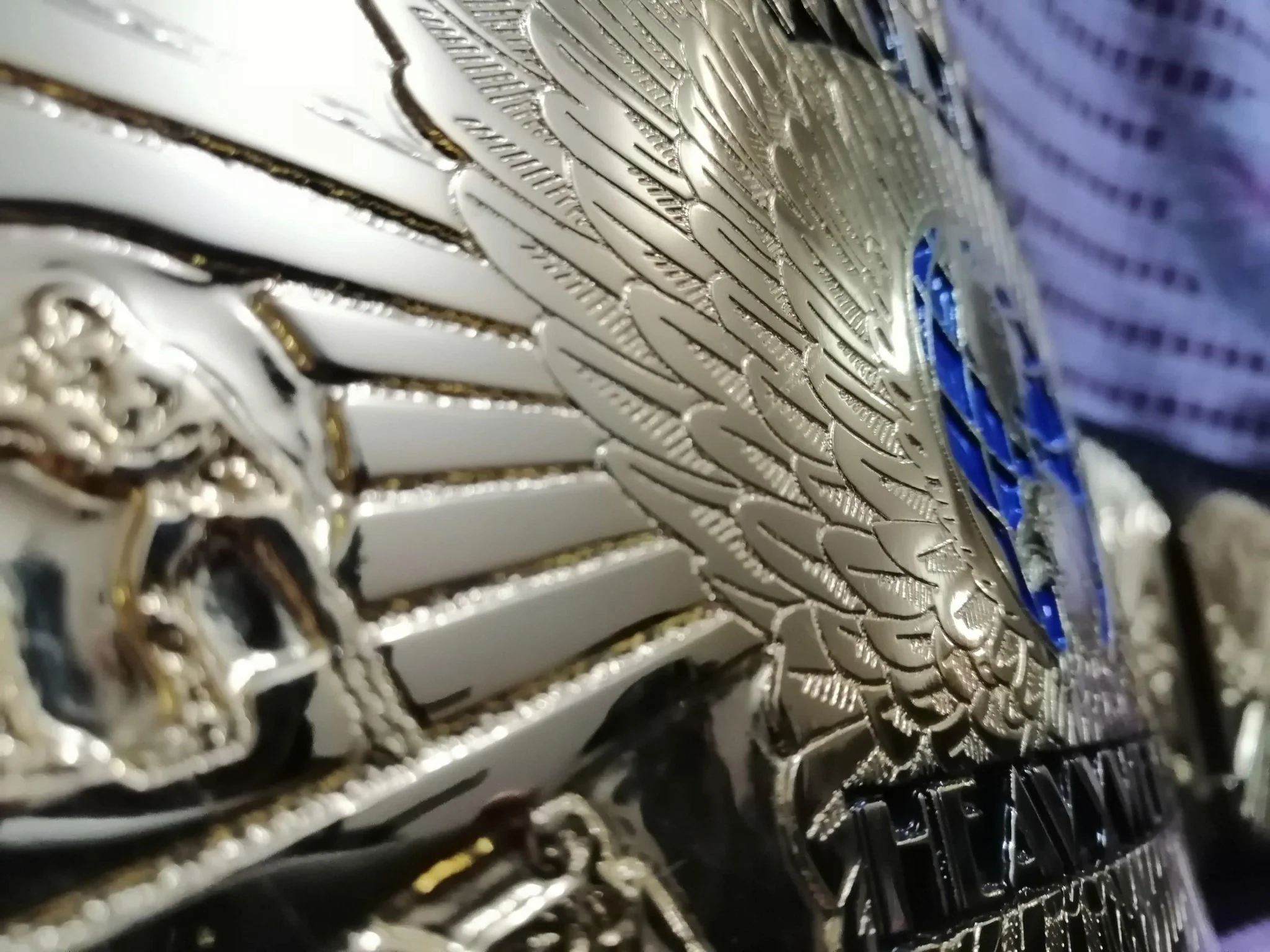 WWF WINGED EAGLE 24K GOLD Championship Title Belt - Image 5