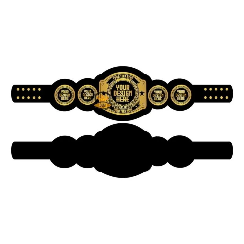 Custom Championship Gold Belt 4MM back side