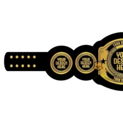 Custom Championship Gold Belt 4MM side plates
