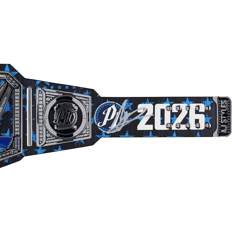 AJ Styles 10th Anniversary WWE Replica Championship Belt side