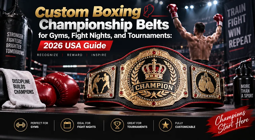 Custom Boxing Championship Belts for Gyms, Fight Nights, and Tournaments 2026