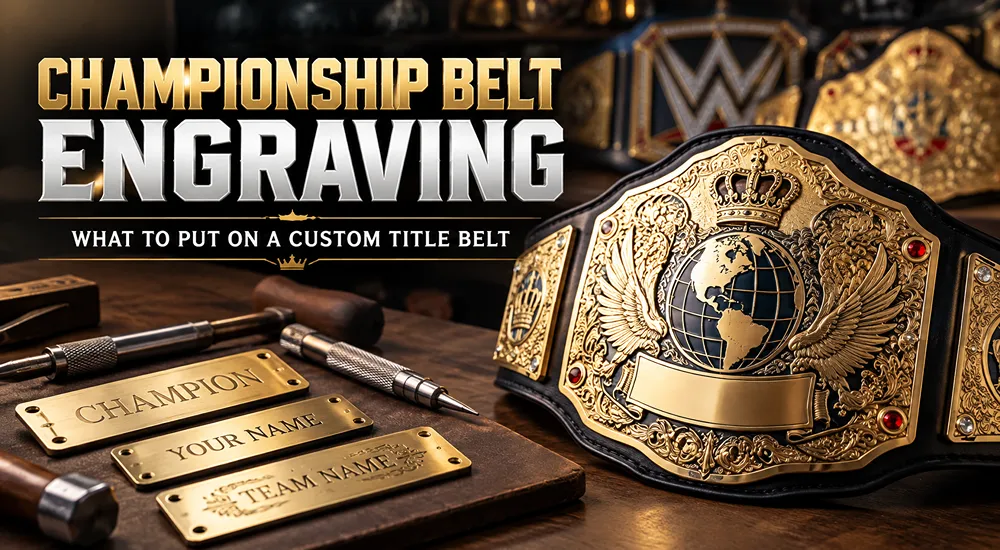 Championship Belt Engraving: What to Put on a Custom Title Belt